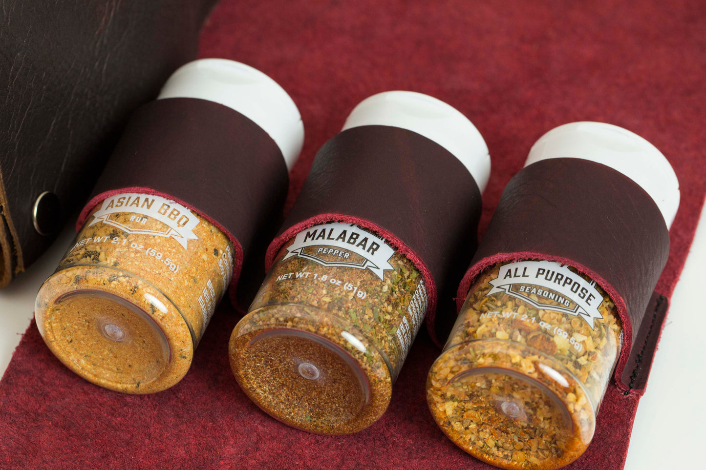 Leather Travel Spice Bag