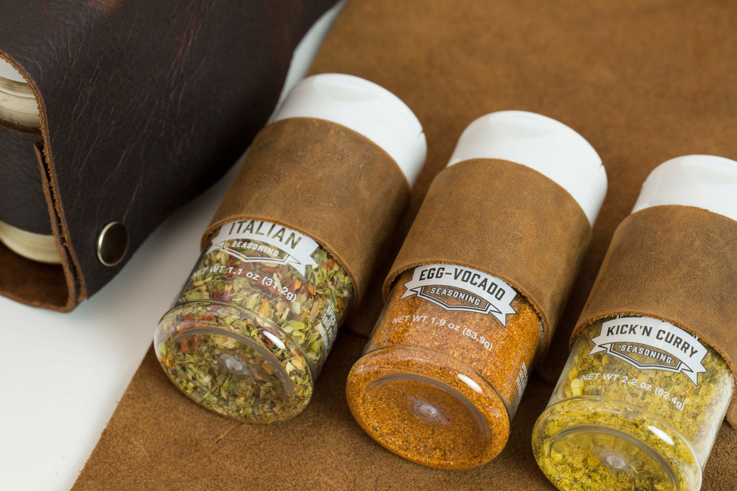 Leather Travel Spice Bag